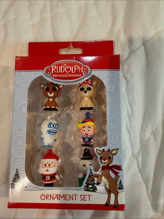 Ruz Distribution Other - Rudolph Ornament Set - Red, Brown, White Characters